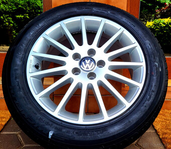 alu R16 5x100, VW Golf 4, Seat Leon, Octávia I., pneu 205/55 - 2