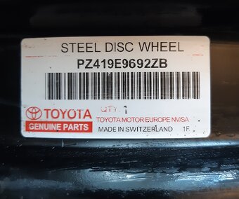 Plechove disky Toyota 16 x 6,5J ET 45, 5x114,3 - 2