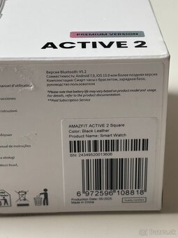 Xiaomi Amazfit Active 2 Premium Version, kožený remienok - 2