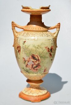 Starožitná veľká porcelánová váza - Maky - 2