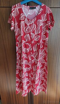 Letné bordové šaty - 2