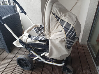 Kvalitný kočík Emmaljunga 2v1 - krémová farba - 2