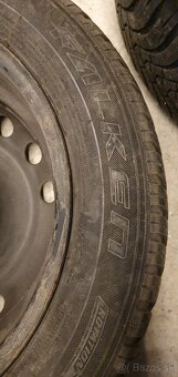 Predám zimné obutie na plechových diskoch - 2