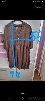 Dámske lanové šaty - 2