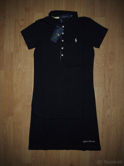 Ralph Lauren dámske polo šaty čierne - 2
