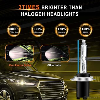 Wattstar, Xenon H7 6000 K, 55 W, Xenon biela, so zbernicou, - 2