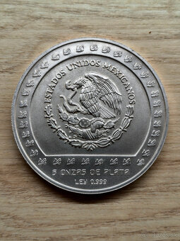 Strieborná investičná minca 5oz 999.9 Piedra de Tizoc - 2