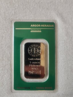 Investičná platina Argor-Heraeus - 2