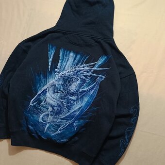 Spiral Direct Ice Dragon čierna mikina s kapucňou big logo L - 2