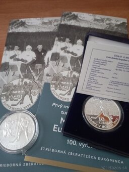 Predám strieborné 10 eur pamätné mince Proof aj BK - 2
