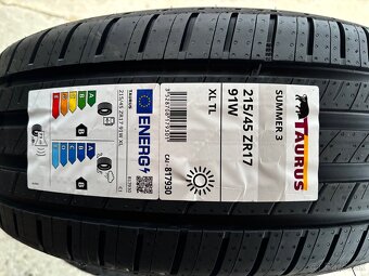 Nové letné pneumatiky Taurus 215/45 R17 - 2