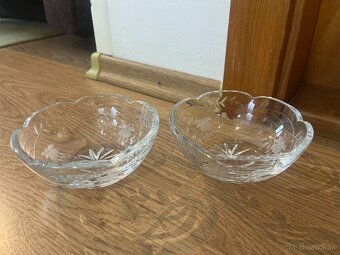 krištáľová miska - 2 kusy - 2