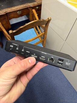 USB-C KVM Dokovacia stanica Prepínač pre 2 PC (HDMI/DP/LAN) - 2