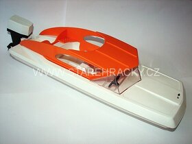 Motorový čln - staré retro hračky - 2