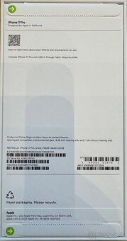 IPHONE 17 Pro 256gb novy - 2