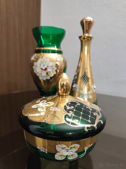 Ručne zdobený krištáľový set Valaska Bela - 2