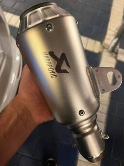 ✅Predám Nový Nerezový Športový Ladený univerzálny moto výfuk - 2