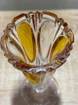 Vintage bohémska krištáľova váza - 2