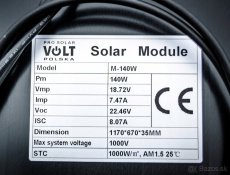 Fotovoltaicky panel s meničom 12v 140w - 2