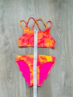 👙 Detské dvojdielne plavky H&M – ružovo-oranžové, nové - 2