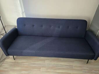 Moderná tmavomodrá pohovka – vo výbornom stave – Bratislava - 2