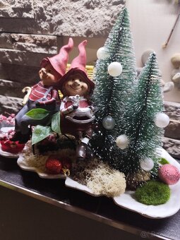 Vianočná dekorácia škriatkovia - 2