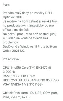 PC zostava Dell Optilex 7010 SFF - 2