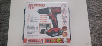 Aku vŕtačka 18V 1.5Ah + 3Ah VERKRAFT - 2