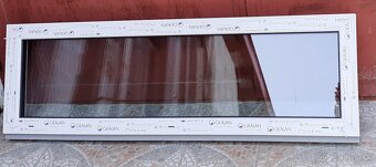 Fixne okna 50x150,150x50,120x50 trojsklo biela,antracit, dub - 2