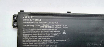 Batéria Acer AP16M5J 7.7V 37Wh / kapacita 71.4 % - 2