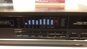 Graficky 2x7 pasmovy equalizer TECHNICS SH-GE70, JAPAN, AE72 - 2