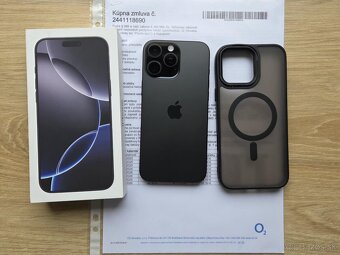 iPhone 16 Pro Max 256 GB čierny titán,top, zaruka do 12/2026 - 2