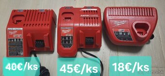 Batérie / nabíjačky Milwaukee - 2