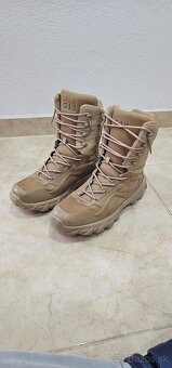 Taktické topánky - vysoké, veľkosť 44, farba hnedá-piesková - 2
