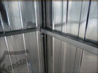 Plechova garaż 3x5 m pozinkovaný profil 30 x 30 mm - 2