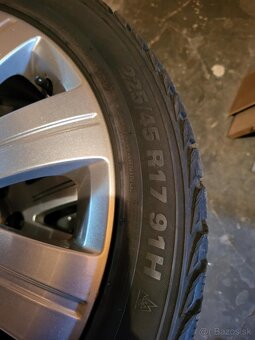 5x112 R17, zimné pneumatiky KUMHO 225/45 R17 - 2