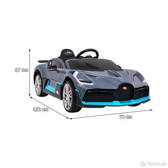 Elektrické autíčko Bugatti Divo + diaľkové ovládanie - 2