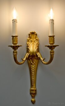 Novoklasicistická nástenná lampa v 42 cm - 2