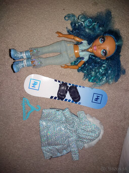 Rainbow high bábika barbie snowbord bunda čižmy - 2