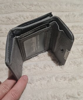 Dámska mini kožená peňaženka čierna - 2