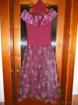 Dámske šaty v.38 s prehozom - 2