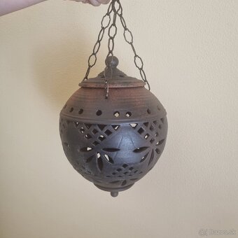 Orientálny keramický lampáš na zavesenie - 2