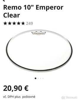 REMO emperor clear ojejove 8”+10” - 2