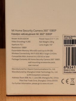 WiFi kamera Mi Home Security - 2