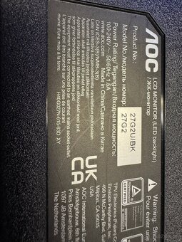 AOC 27G2U LCD 27" IPS 144 Hz diely - 2