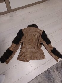 Dámska bunda z pravej hadej kože Kara Fashion - 2