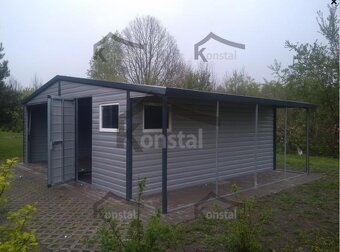 Plechová garáž 7,5 x 5,0 m Doprava a montaż gratis po celej - 2