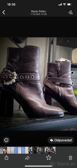 Kozene nizke cizmy Miu Miu - 2