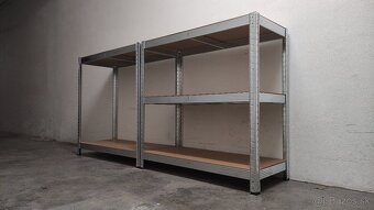 Zadarmo doveziem kvalitné regále 180x90x40cm, 175kg/polica - 2