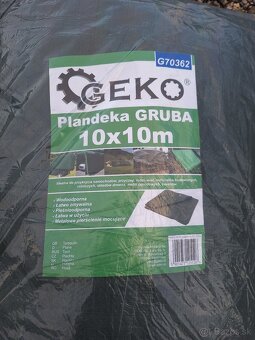 Krycia plachta GEKO 10x10M 100g/m2 zelená - 2